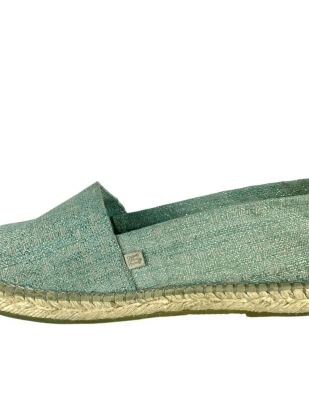 Ilse Jacobsen Slip-On Jute Espadrilles in Metallic Blue Size EU 41 US 10.5 - 11